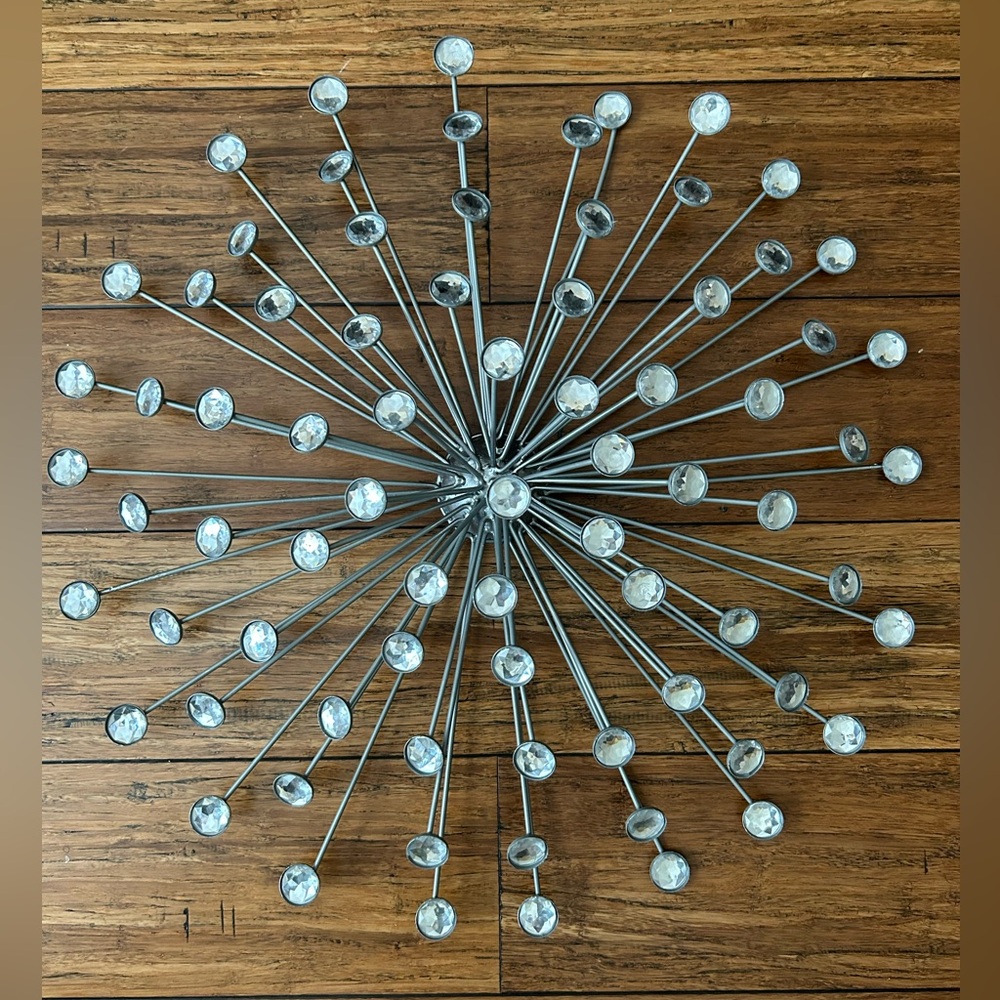 Silver Starburst Wall Art - Retro
